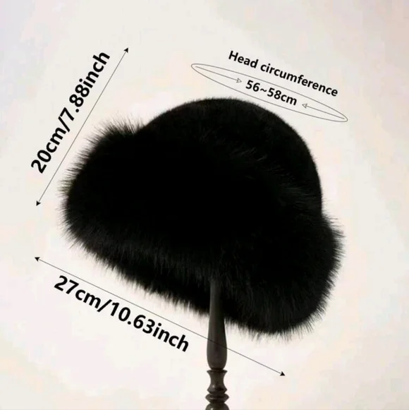 Plush Faux Fur Hat - Picture 4 of 5